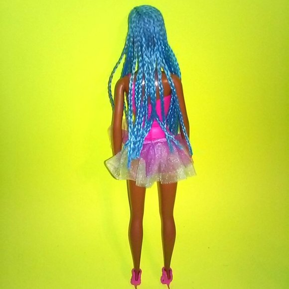 Barbie Doll Christie Ballet Dancer with Blue Braids Hairstyle - Picture 11 of 12